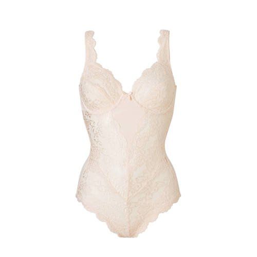 Sassa Mode Classic Lace corrigerende body met kant ecru - 4014833883194