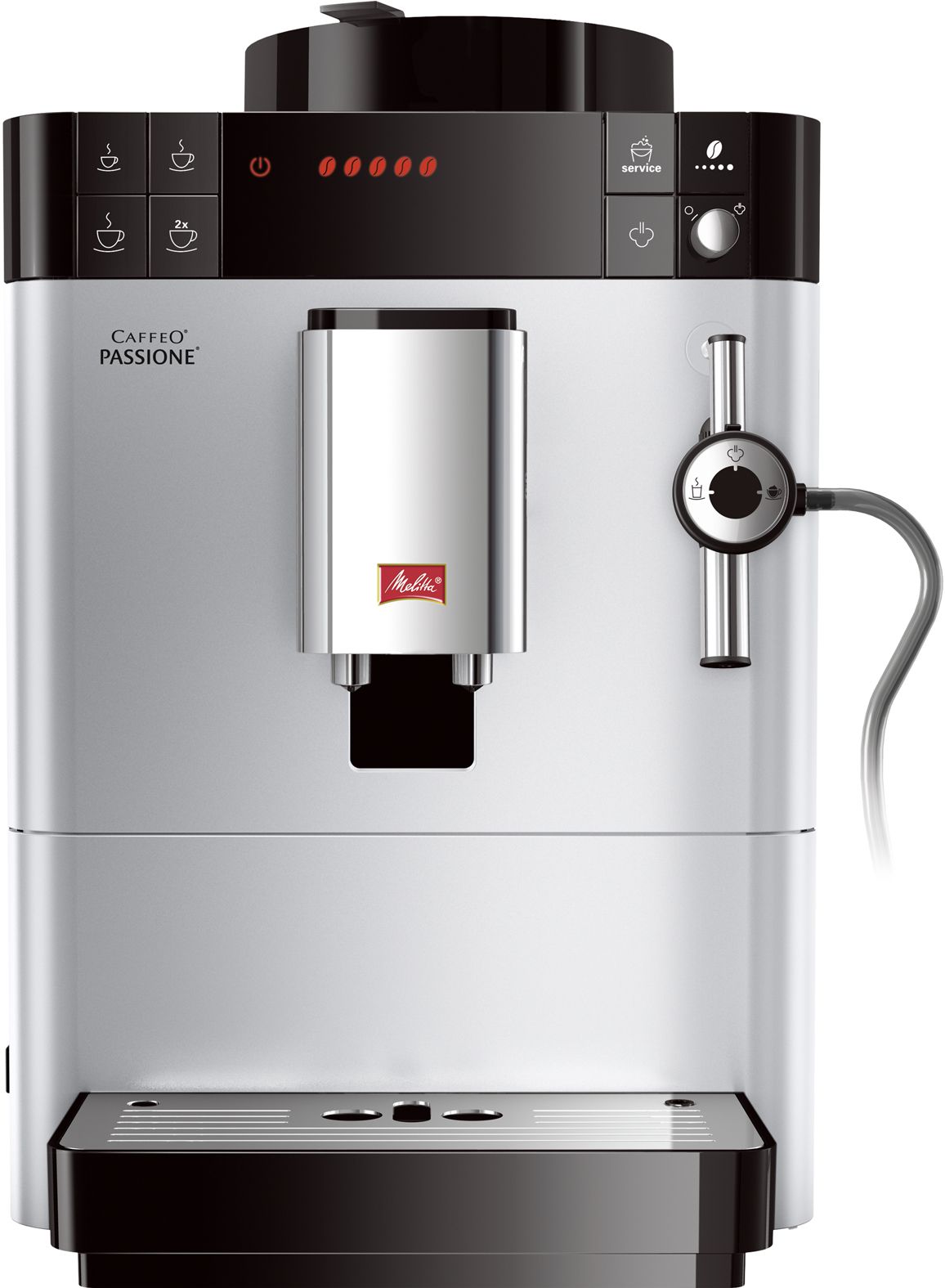 Melitta CAFFEO PASSIONE SILVER Volautomatische Espressomachine F530-101 - Zilver