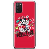 ERT GROUP mobiel telefoonhoesje voor Samsung A02S origineel en officieel erkend Disney patroon Mickey & Minnie 012
