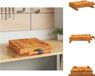 vidaXL Tafelwerkbank met bankschroef 52x44x9,5 cm massief acaciahout