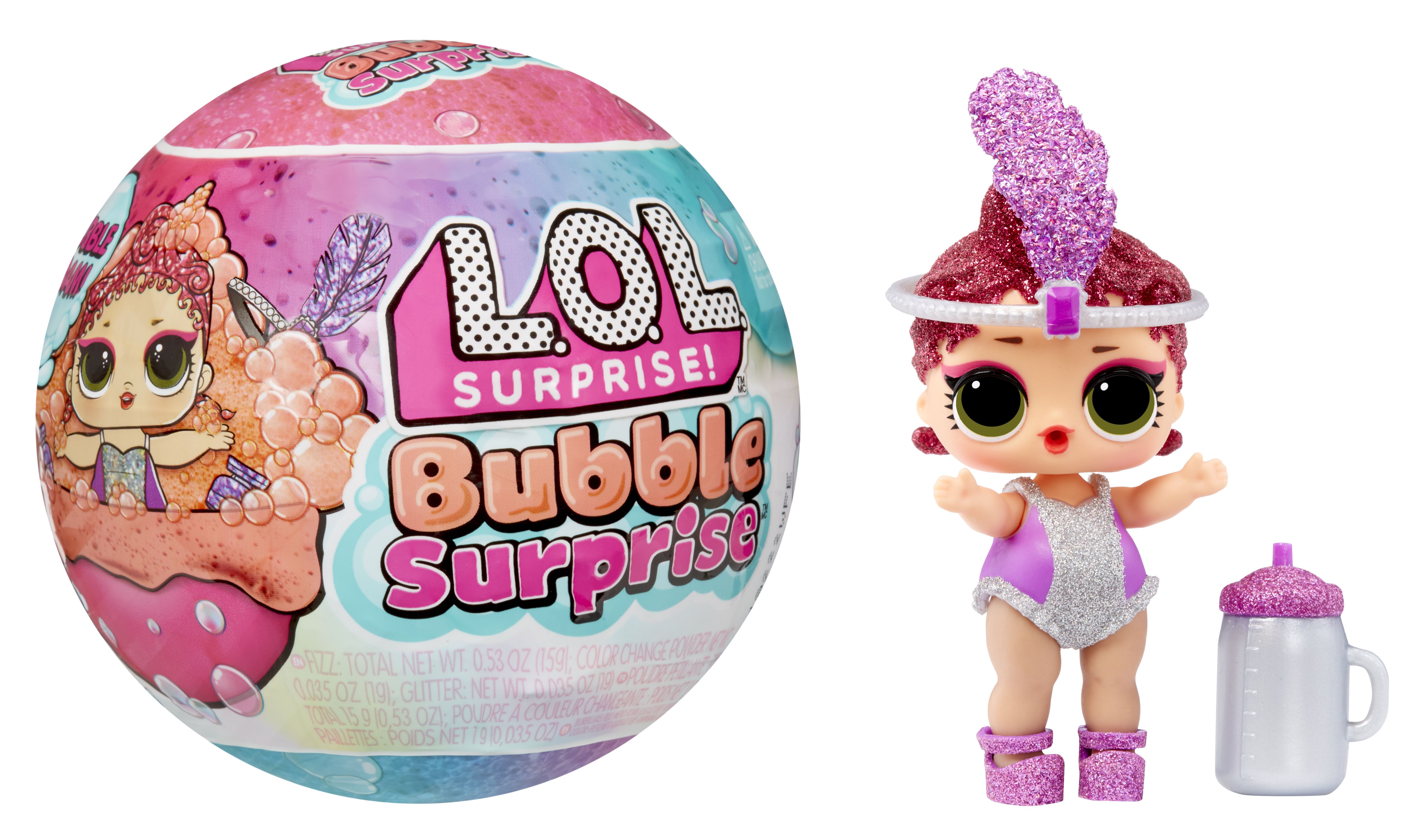 MGA Entertainment L.O.L. Surprise! Bubble Surprise Dolls - Minipop - Meerkleurig
