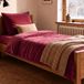 Flanel housse de couette 135 x 200 cm en Rouge