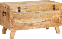 vidaXL Boîte de rangement 70 x 35 x 40 cm bois de manguier massif
