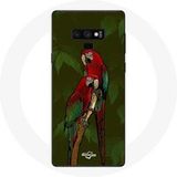 Maniacase Hoesje voor Samsung Galaxy Note 9 Pionus papegaai rood