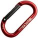 Kong Italy Oval Alu Straight Gate Karabijnhaak Rood, Zwart