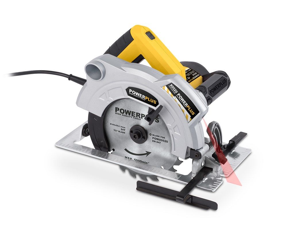 Powerplus POWX0520 - Cirkelzaag - 185 mm - 64 mm