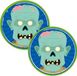 Bellatio Decorations sous-verres Halloween - 30 pièces - zombie - carton