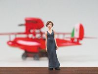 Fine Porco Rosso model kit met figure 1/48 Savoia S.21F Version 2 & Gina