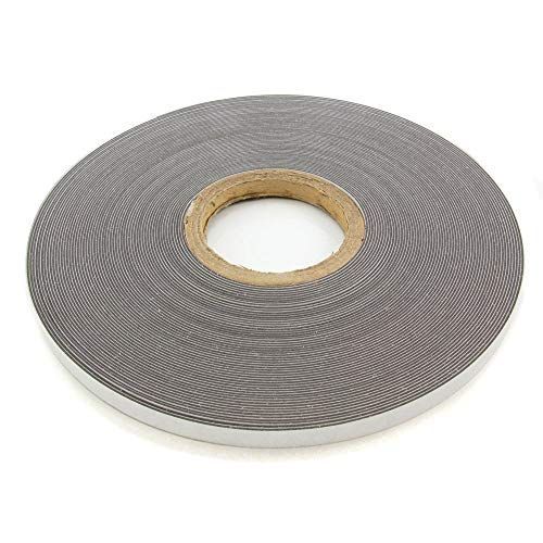 First4magnets 1 meter x 12.7mm Self Adhesive Gloss White Ferro Strip