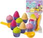Androni Giocattoli Jouets moules à sable cupcake - 18x - set de jeu de sable