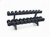 PH Fitness Set de haltères ronds - 2 à 20 kg - 10 paires - Avec rack