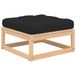 Prolenta Maison Exclusive - Repose-pieds de jardin avec coussin, en bois massif de pin