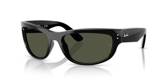 Ray-Ban Mega balorama - Zwart Zonnebril - Groene Lenzen - Unisex