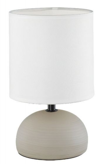Reality Leuchten Luci Tafellamp - 23 cm - E14 - Keramiek - 40W - Beige