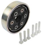 Manchon d'arbre de transmission - Accouplement d'arbre de transmission arrière - Avec vis - OEM 1K0521307, 1K0521307A - Convient pour Golf, Tiguan et A3
