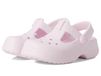 Crocs Classic Mary Jane Serie - Roze Melk Clog - Verstelbare Band - Platform