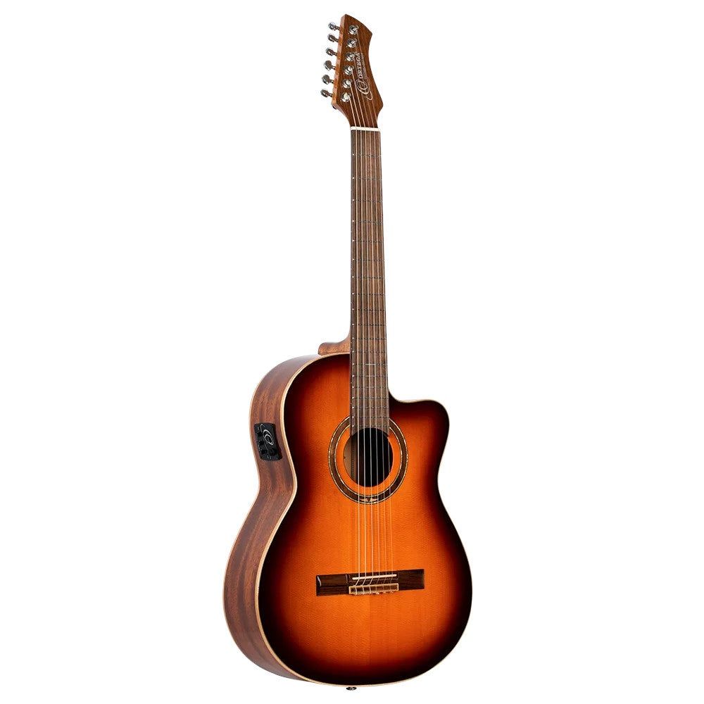 Ortega RCE238SN-FT Performer Series Natural Elektrisch-Akoestische Klassieke Gitaar met Gigbag