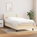 Maison Exclusive - Boxspringbed met matras, crème, 80 x 200 cm, textiel