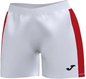 Joma Dames shorts MAXI wit/rood Polyester Trekkoord/Elastische tailleband