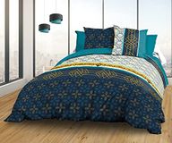 Le linge de Jules Biarritz Hoeslaken, 160 x 200 cm, 2 stuks, puur katoen, 57 draden
