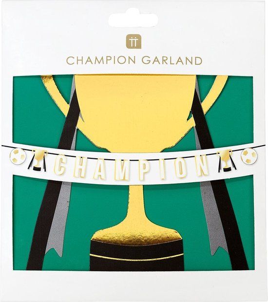 Talking Tables Slinger Champion Voetbal Wit Goud