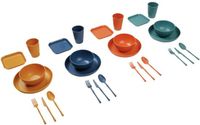 Regatta Picknick Bestekset 4 Personen – 28-delig – Herbruikbaar Servies – Inclusief Draagtas