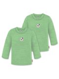 normani Chemise 'Taupo' beige / vert / pomme / blanc
