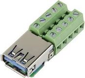 Tru Components USB-AFT-2 Inbouwbus USB 3.0 Bus, inbouw horizontaal Inhoud: 1 stuk(s)