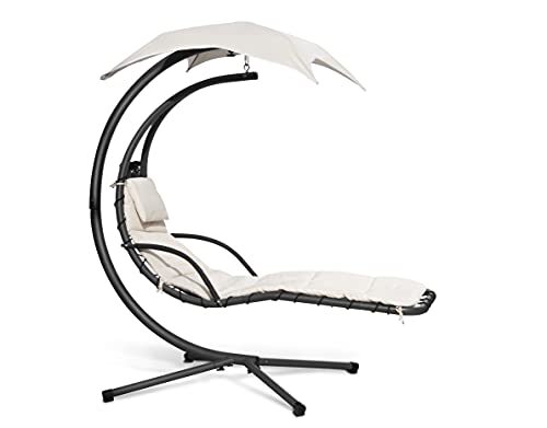 KitGarden Beige Balancin tuinschommel, 1 stoel, 195 x 103 x 200 cm, Dream