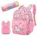 Sac à dos pour l'école - Sac à dos avec licorne - Étui - Imperméable - Grande capacité - Design durable - Sac à dos pour enfants