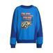 Orange Stars fleece sweater met contrasterende detail Lev blauw