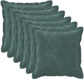 vidaXL - Kussensloop - 6 stuks - HOUTEN - Zee - blauw - 45 x 45 cm - Microfiber Fleece