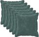 vidaXL - Kussensloop - 6 stuks - HOUTEN - Zee - blauw - 45 x 45 cm - Microfiber Fleece