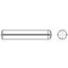 TOOLCRAFT 136271 Goupille cylindrique (Ø x L) 6 mm x 10 mm Acier 100 pièce(s)
