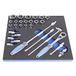 Unior U621075 stopcontacten in SOS gereedschapslade, 1/2-inch, set van 29