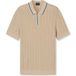 OLYMP Casual Regular Fit Polo shirt Korte mouw beige