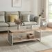 [en.casa] Salontafel Dyrøy 43x100x50 cm wit eikenkleurig en grijs