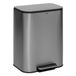 5Five Norvik Pedaalemmer - Mat Zilver - RVS Metaal - 50 Liter