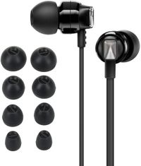 kwmobile 8x Reserve Covers voor Oordopjes Geschikt voor Sennheiser CX 300S / CX 6.00BT / Momentum In-Ear - Zwart