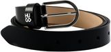 HUGO Leren Riem Zoey Sz25 Belt W80 Black Zwart