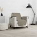 Italian Bed Linen Cozy Waterdichte bankhoes voor 1-zits, taupe