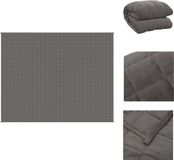 vidaXL Verzwaringsdeken 235x290 cm 15 kg Badstof Grijs