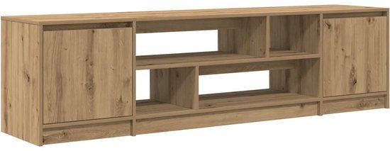 vidaXL Tv-meubel 188,5x41x50 cm spaanplaat ambachtelijk eikenkleurig