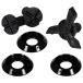 Troy Lee Designs Kit de vis pour visière de casque SE5