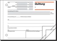 Sigel kwitantieboek RC021, A6 dwars, 100 vel, met btw-vermelding