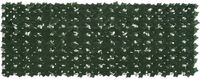 vidaXL Écran de balcon avec feuilles Vert foncé 200 x 75 cm