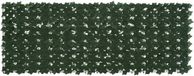 vidaXL Écran de balcon avec feuilles Vert foncé 200 x 75 cm