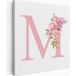 Tableau Toile Monogramme Carré - Lettre M - 60x60 cm