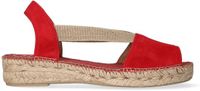 Toni Pons ELLA Platte suède espadrilles voor dames - Framboos, maat 36