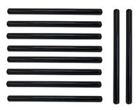 3/4 Inch Malleable Iron Pipe, Pre-Cut, Industrial Steel Black Fits Standard Half Inch Black Threaded Pipe Nipples and Fittings, Build Vintage DIY Furniture, 10 Pieces